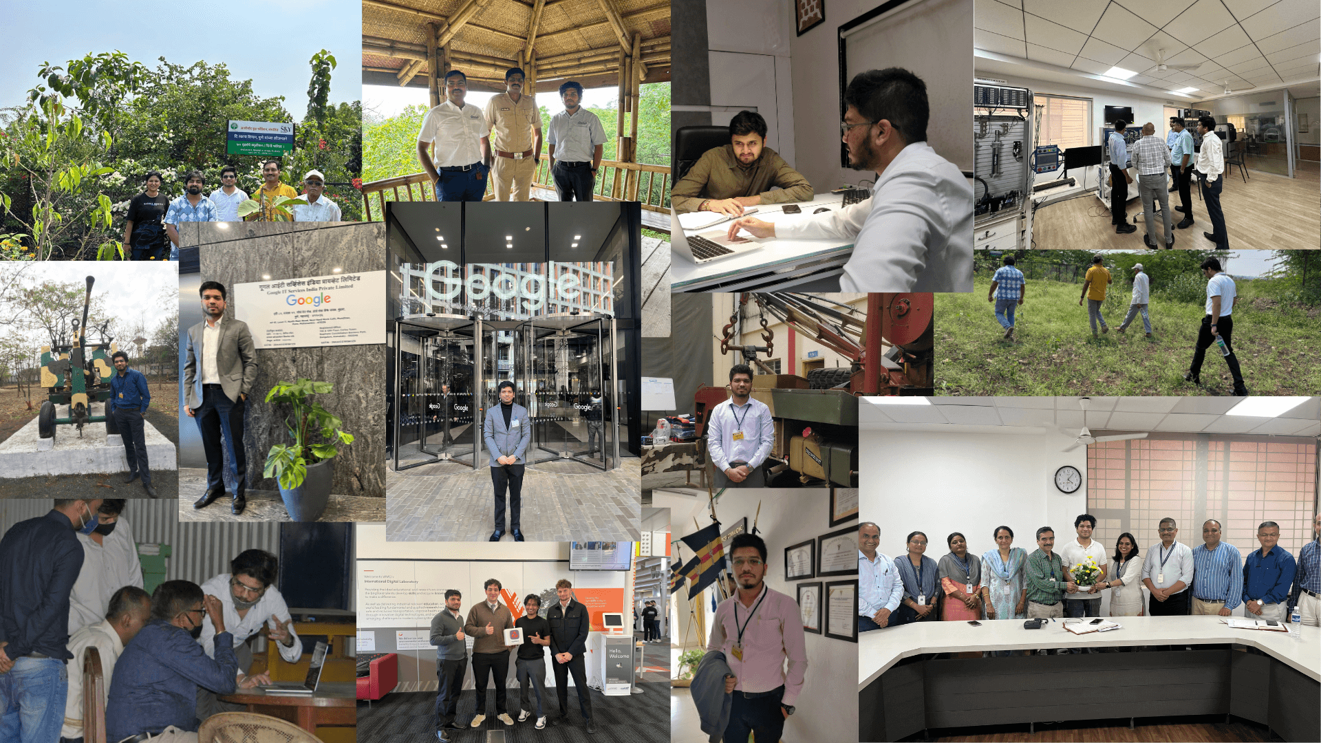 Field deployments across Google HQ London, the Indian Army, the Maharashtra Forest Department, and client sites in the UK and India